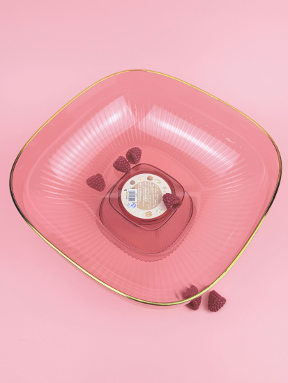 Ваза на ножке 23см (пластик) цвет микс OLS-033А-43