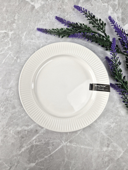 Тарелка плоская 19см Lance Белье (фарфор) OLS-DM-71