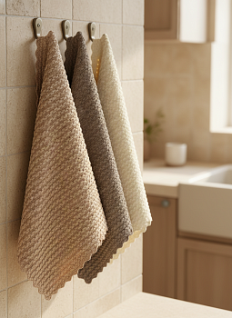 Набор салфеток из микрофибры  30*30 см, 3 шт OLS-140-11