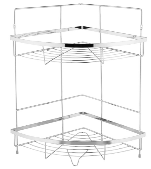 Полка угловая двухъярусная COZY-CR-2 (312067) Полка угловая двухъярусная COZY-CR-2 (312067)