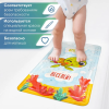 Коврик детский для ванны 37*70см Непоседа (с присосками)