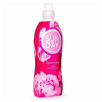 Кондиционер для белья 1л Бархат пиона Sunday