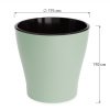 Горшок цв. "Лея" 3,6л двойной (с автополивом) оливковый М8268