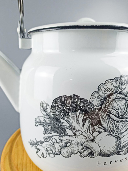 Чайник для плиты 3,5 л. (Harvest) С-2713/4БлРч