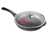 Сковорода 240/55мм с пластиковой ручкой с крышкой с2411аг