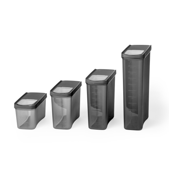 Емкость для сыпучих продуктов "Лайн" 3л (графитовый) М9008 Емкость для сыпучих продуктов "Лайн" 3л (графитовый) М9008