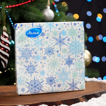 Салфетки Лилия 33*33 "Вьюга" 2сл 20л (1503)