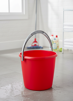 Ведро "Соло" 10л перламутровое красное С633КРА