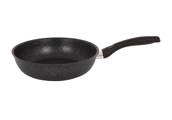 Сковорода 240/60 мм с ручкой,антипригарное покрытие (темный мрамор) смт241а Сковорода 240/60 мм с ручкой,антипригарное покрытие (темный мрамор) смт241а