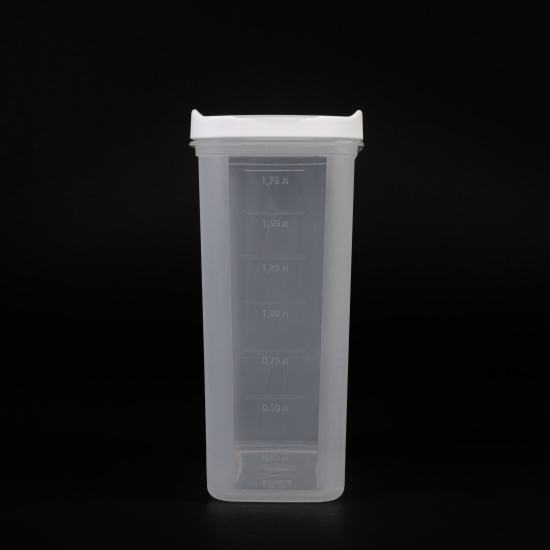 Емкость для сыпучих продуктов "Лайн" 2л (белый) М9005 Емкость для сыпучих продуктов "Лайн" 2л (белый) М9005