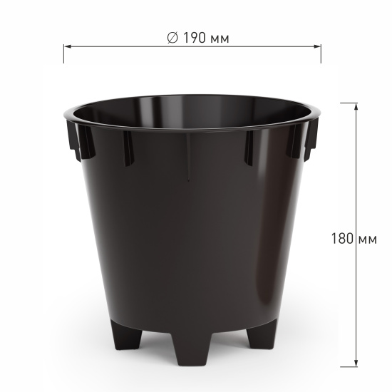 Горшок цв. "Лея" 3,6л двойной (с автополивом) оливковый М8268