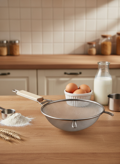 Сито с деревянной ручкой 21см OLS-432-17