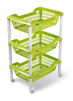 Этажерка универсальная "Джета" 3 корзины на колесиках С735ОЛВ