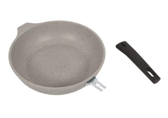Сковорода 260/60мм со съемной ручкой,антипригарное покрытие(свет. мрамор) смс263а Сковорода 260/60мм со съемной ручкой,антипригарное покрытие(свет. мрамор) смс263а