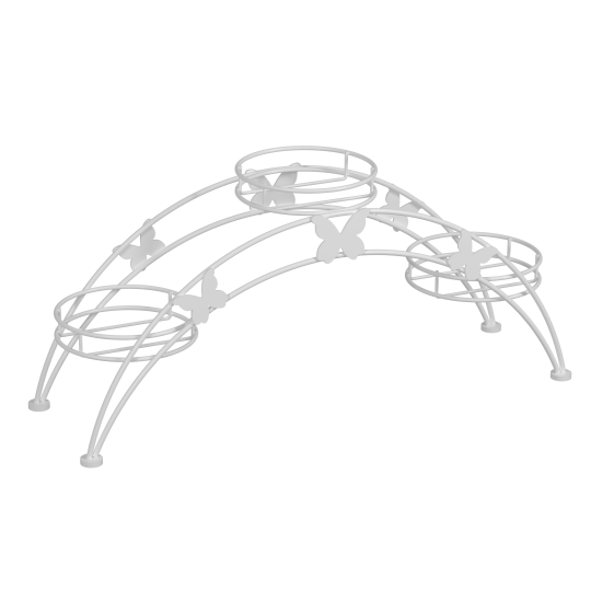 Подставка для цветов напольная "Арка 3" Белый