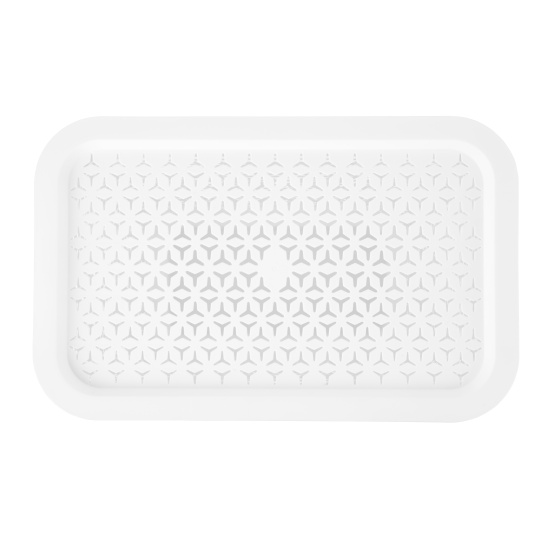 Корзина д/белья "Элемент" 30л узкая (белый) М9083