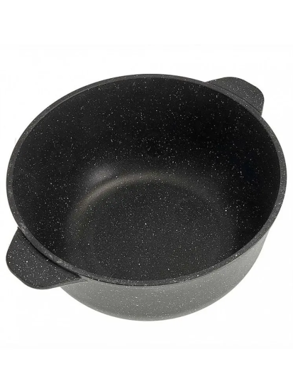 Кастрюля алюминиевая с антипригарным покрытием и стеклянной крышкой 4л серии "Орион" 1704-04-10