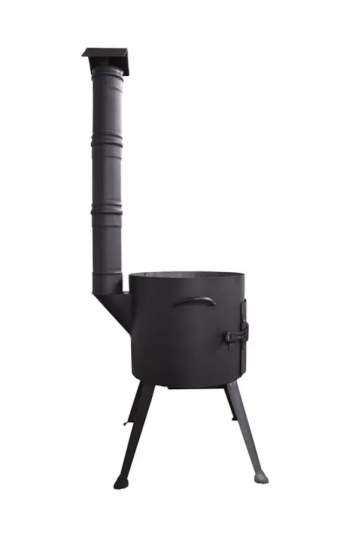 Печь для казана 12л с трубой (406мм) пкзт012