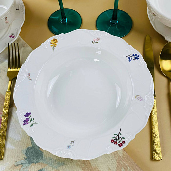 Набор из 6 глубоких тарелок 22х4,5см КРОКУС в под.уп 109-205