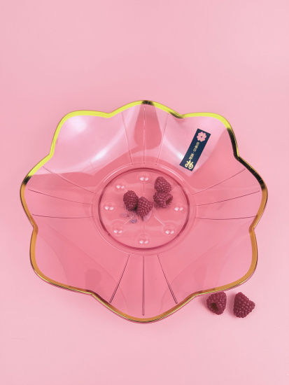 Блюдо сервировочное Цветок (пластик) цвет микс OLS-033А-35