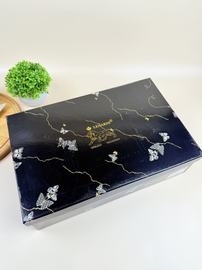 Чайный набор 12пр. 220 мл Butterfly в под.уп.(х6)Фарфор 133-098 