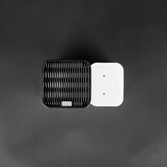 Подставка для ножей и столовых приборов (бело-черный) М9082