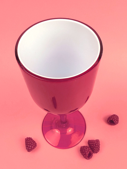 Бокал для вина 300мл пластиковый (цвет микс) OLS-179-3