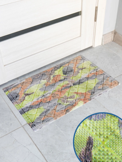 Коврик придверный "Впечатление" 40х60 см камуфляж