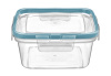 Контейнер для продуктов герметичный квадратный 0,4л с защелками (бесцветный) 221103218/02 Контейнер для продуктов герметичный квадратный 0,4л с защелками (бесцветный) 221103218/02
