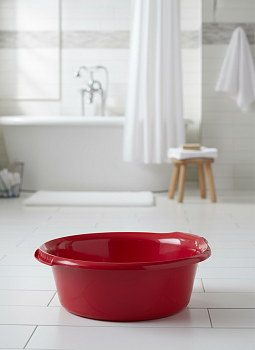 Таз "Водолей" круглый 21л красный С614КРА