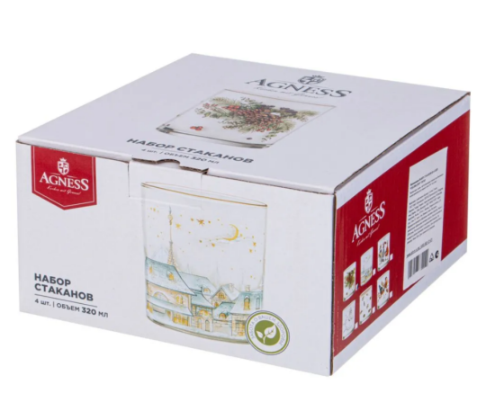 НАБОР СТАКАНОВ ИЗ 4-Х ШТ. "CELEBRATION" 320 МЛ 887-444