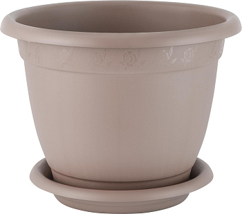 Горшок для цветов InGreen Aphrodite D 430 mm, 25,8л с подставкой №8, французский платан IG420811105