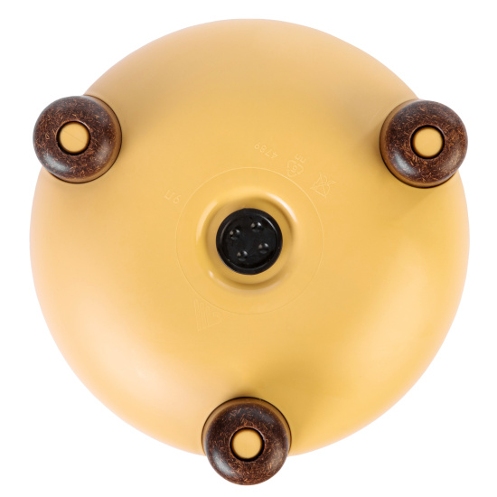 Кашпо на ножках "Жардин" 21л (с дренажной вставкой) (горчичный) М9128