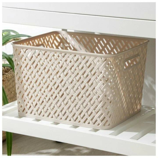 Корзина "Плетенка" 350х290х175мм (бежевый) М3502