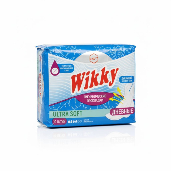 Прокладки гигиенические днев. "Wikky" экстра софт 10 шт