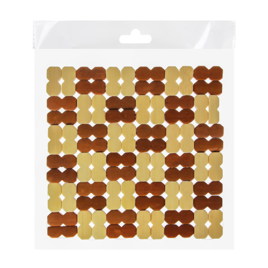 Подставка под горячее бамбук "Клетка" 20x20см 888-028