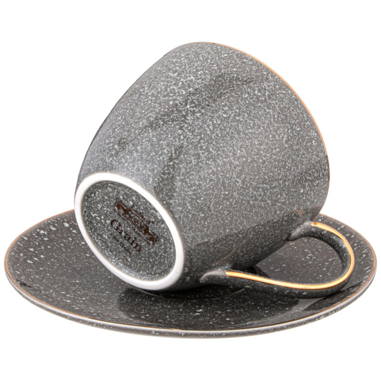 ЧАЙНЫЙ НАБОР LEFARD "GRAIN" НА 2 ПЕР. 4 ПР. 275 МЛ СЕРЫЙ (КОР=12НАБ.) (42-508)