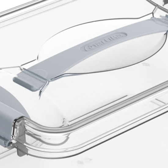 Контейнер с защелками и ручкой 8л "Клик" прозрачный С273ПРО Контейнер с защелками и ручкой 8л "Клик" прозрачный С273ПРО