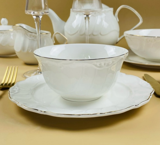 Набор из 6 салатников 13х6,5см КРОКУС ЗОЛОТО в под.уп. 109-237