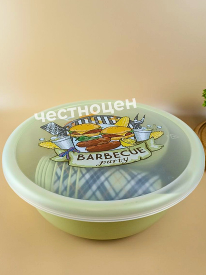 Набор для пикника с декором 25пр. на 4 персоны (салатовый) 221135520/04