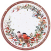 ПОДНОС СЕРВИРОВОЧНЫЙ AGNESS КОЛЛЕКЦИЯ "СНЕГИРИ" КРАСНЫЙ 33*2,1 СМ (898-237)