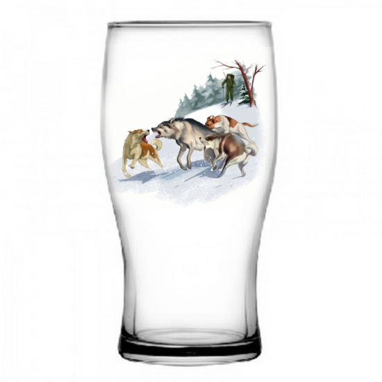 Бокал 500мл. 2шт. арт.305/2-Д "Охота"