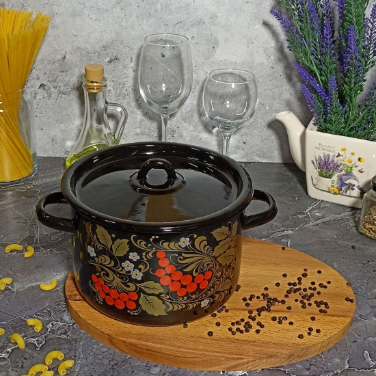 Кастрюля цил. 2,9л 1с16с/1 черн. Рябина Кастрюля цил. 2,9л 1с16с/1 черн. Рябина