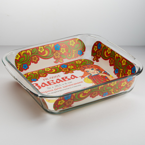 РК-0053 Квадратная форма для запекания 3,2л "Забава" 