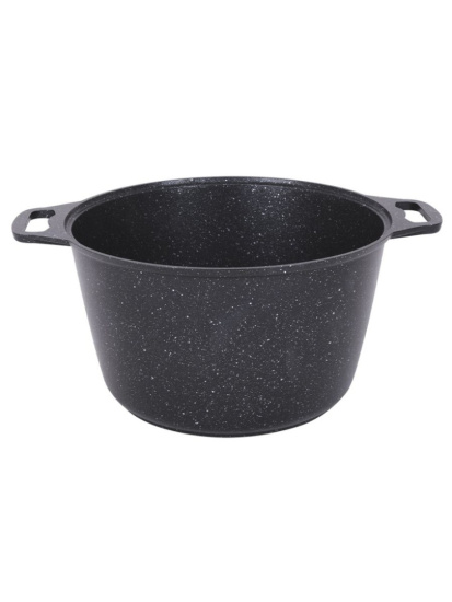 Кастрюля 6,0л со стекл. кр. АП (темный мрамор) кмт62-1а