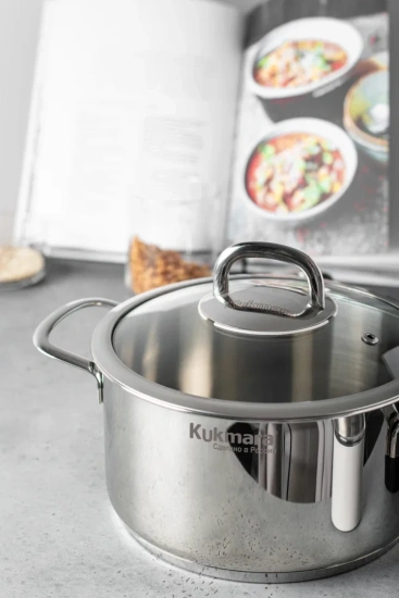 Кастрюля линии "Сафия" 1,2л. д.16см,со стекл.крышкой SF-CA1216G
