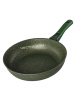 Сковорода 260мм со съемной ручкой, со стеклянной крышкой, АП (Malachite),"Trendy Style" OZ-263tsml