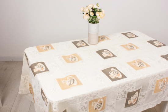 Клеенка 137см Lace Print CYM-213F-3 беж