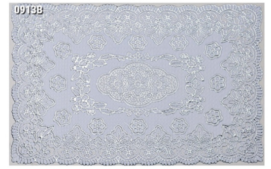 Салфетка Grace Лейс 30*46 LO-1005В (LO-0913В) Серебро прямоугольник