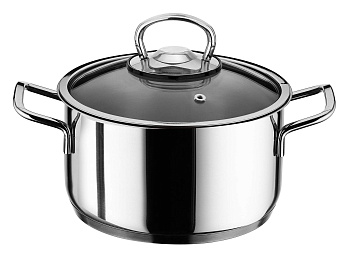 Кастрюля 3,3л Марта со стеклянной кышкой 100-18-1